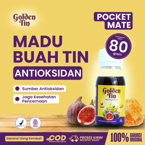 Madu GoldenTin® Pocket Mate 1 Botol